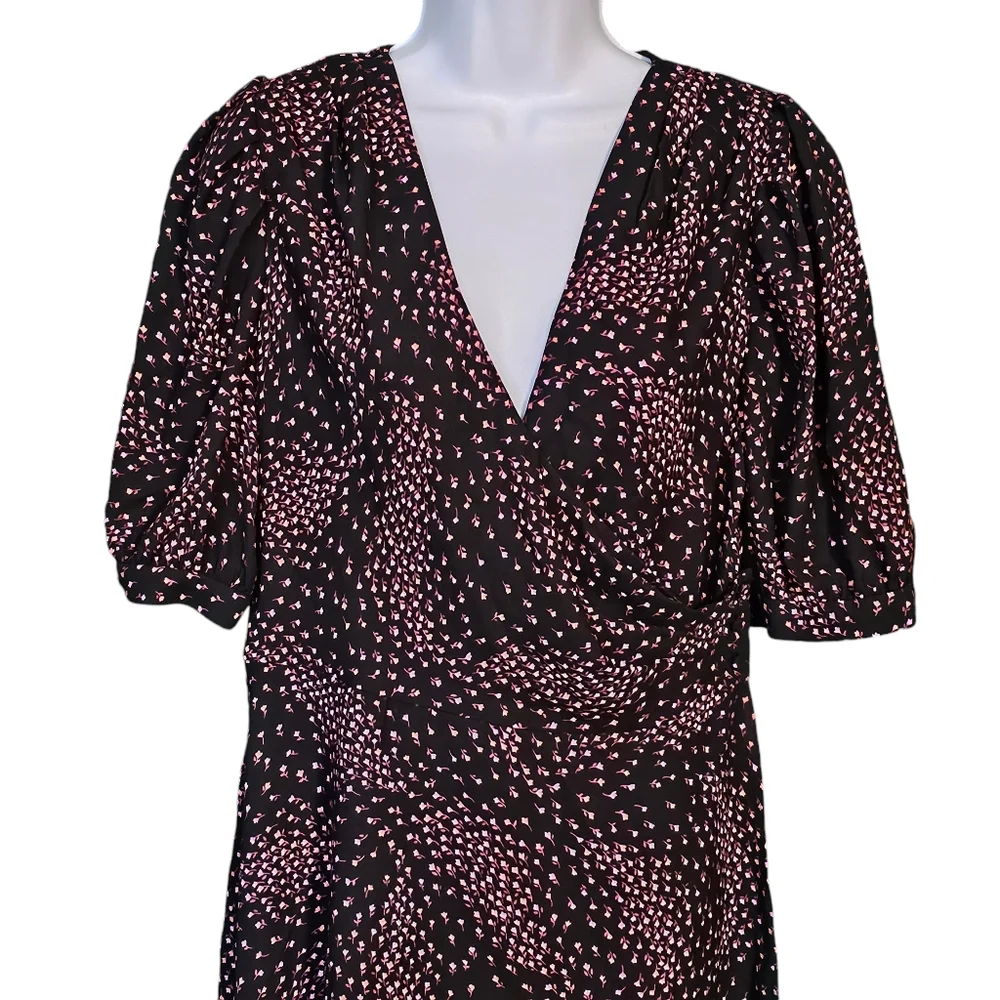 Kate Spade Meadow Wrap Floral Print Dress Size 10 - Picture 4 of 15